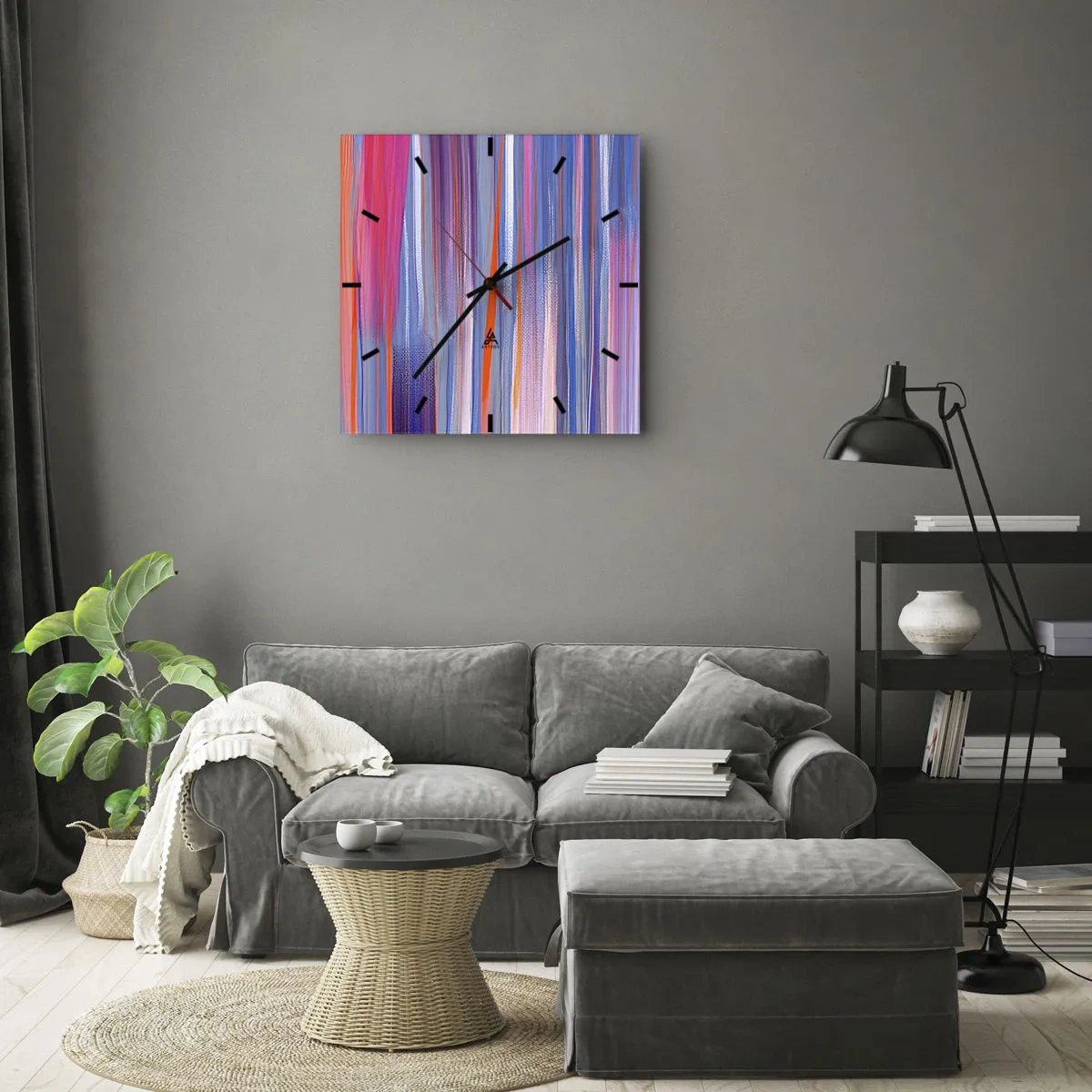 Reloj de pared - Reloj de vidrio - Ascensión - 40x40 cm