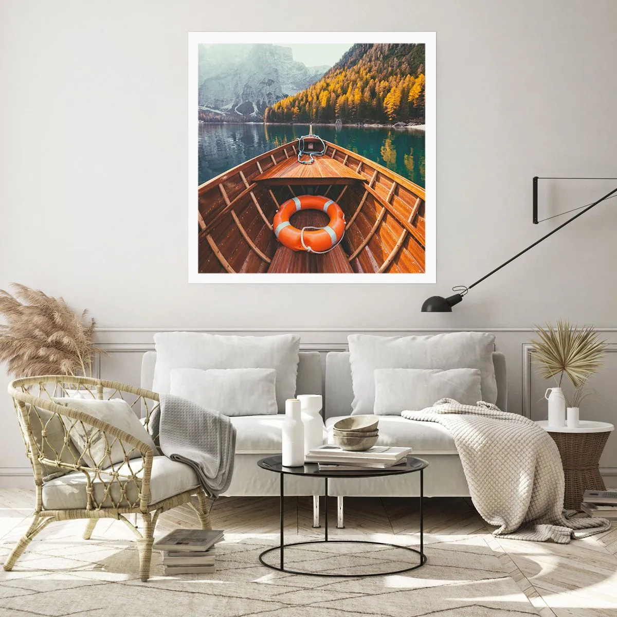 Póster - Viaje a la montaña - 40x40 cm