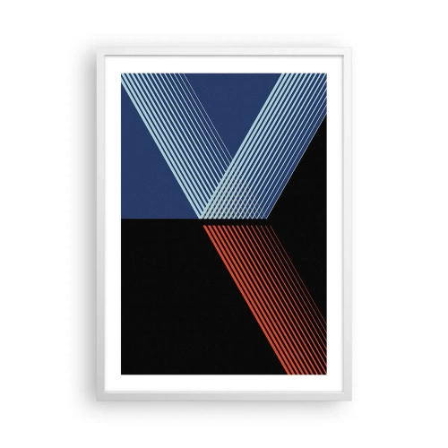 Póster en marco blanco - La rectitud - 50x70 cm