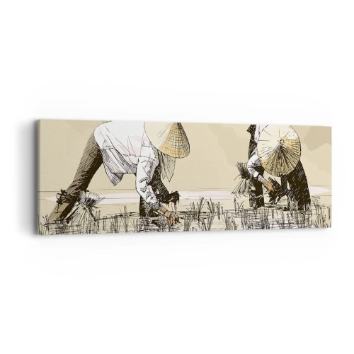 Cuadro sobre lienzo - Impresión de Imagen - De una cosecha exitosa - 90x30 cm