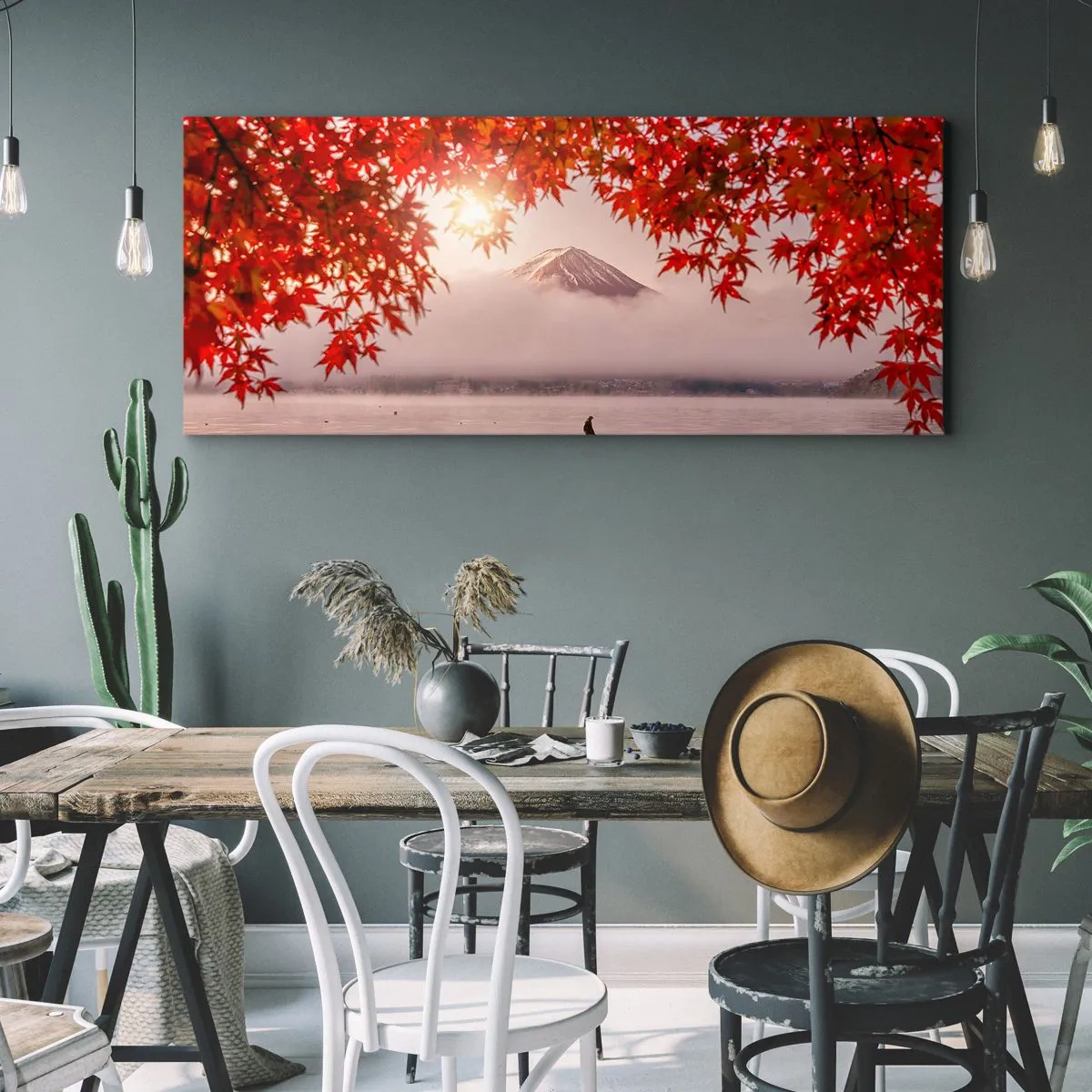 Cuadro sobre lienzo - Impresión de Imagen - Estilo japonés - 100x40 cm