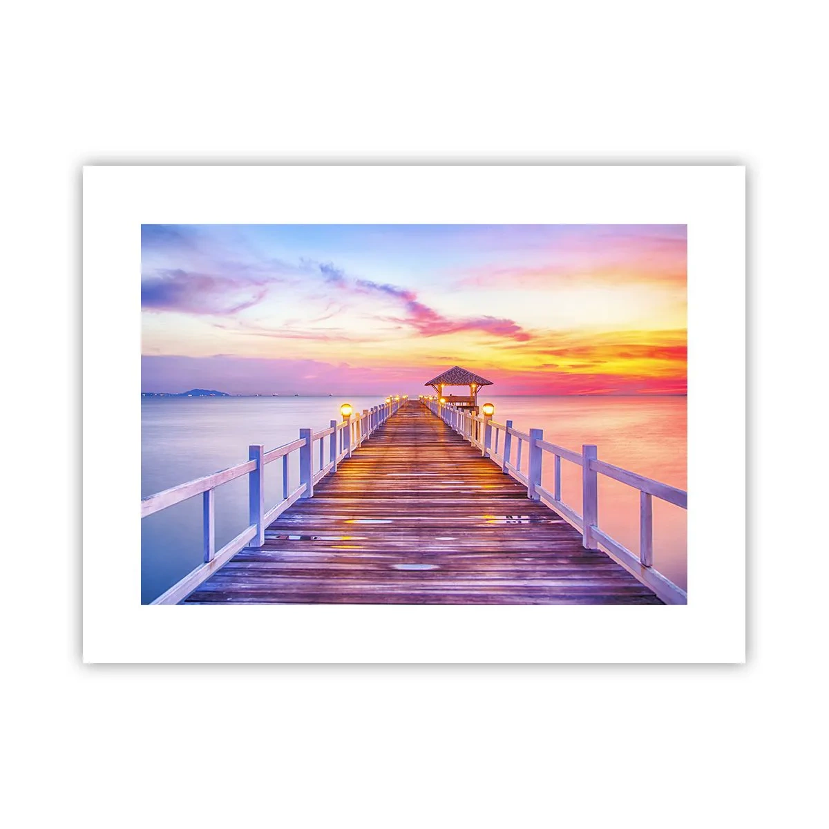 Póster - El silencio lila-dorado de la tarde - 40x30 cm