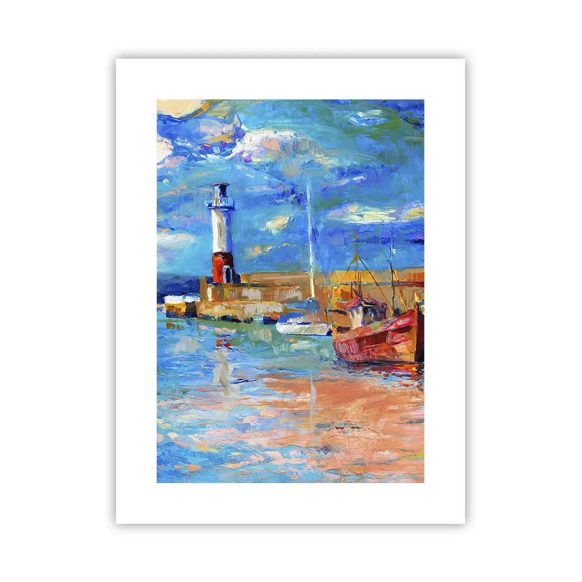 Póster - Tarde en la bahía del arco iris - 30x40 cm