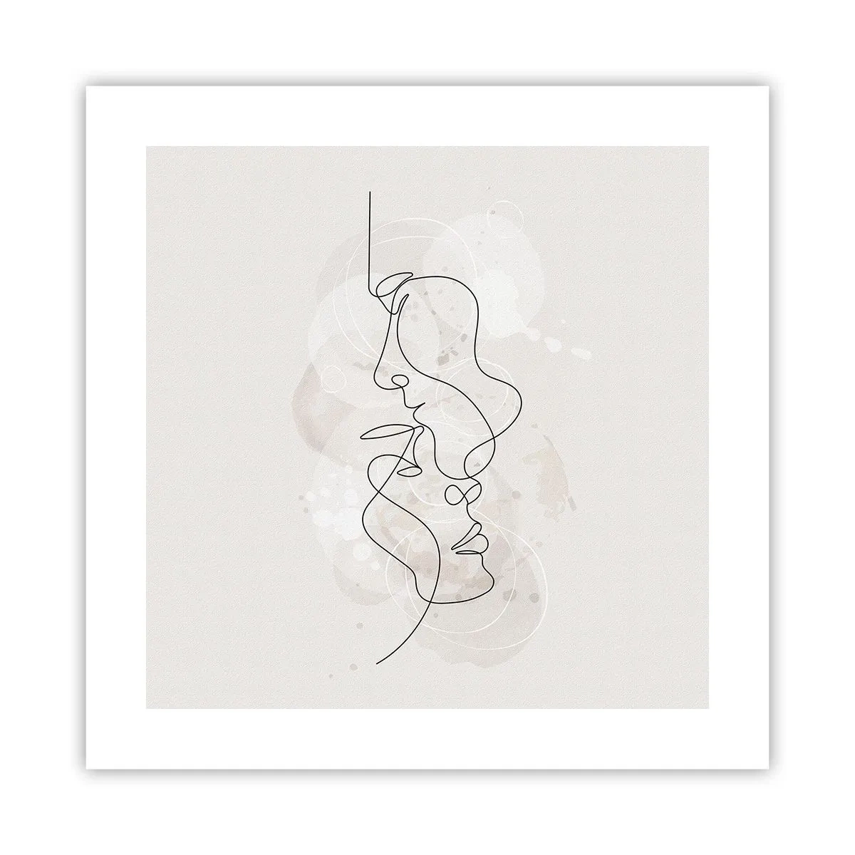 Póster - En un abrazo - 40x40 cm