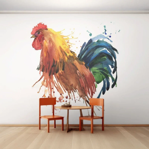 Fotomural personalizado Premium Canvas - Un manto real, un orgullo real - Polla, Gráficos, Cría