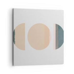 Cuadro sobre lienzo - Impresión de Imagen - Círculo tras círculo - 50x50 cm