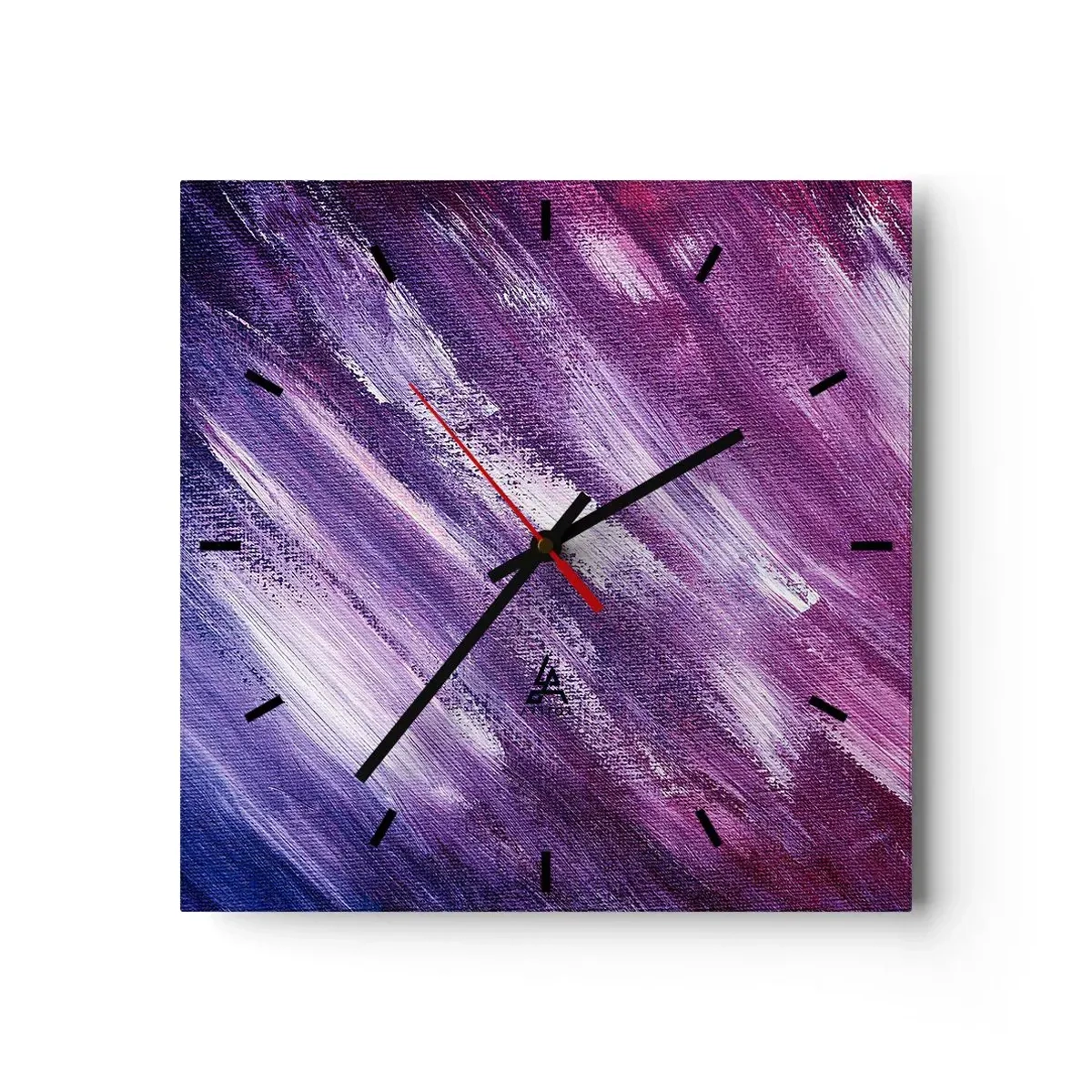 Reloj de pared - Reloj de vidrio - Cuando sopla el viento del sol - 40x40 cm