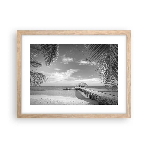 Póster en marco roble claro - ¿Un recuerdo o un sueño? - 40x30 cm