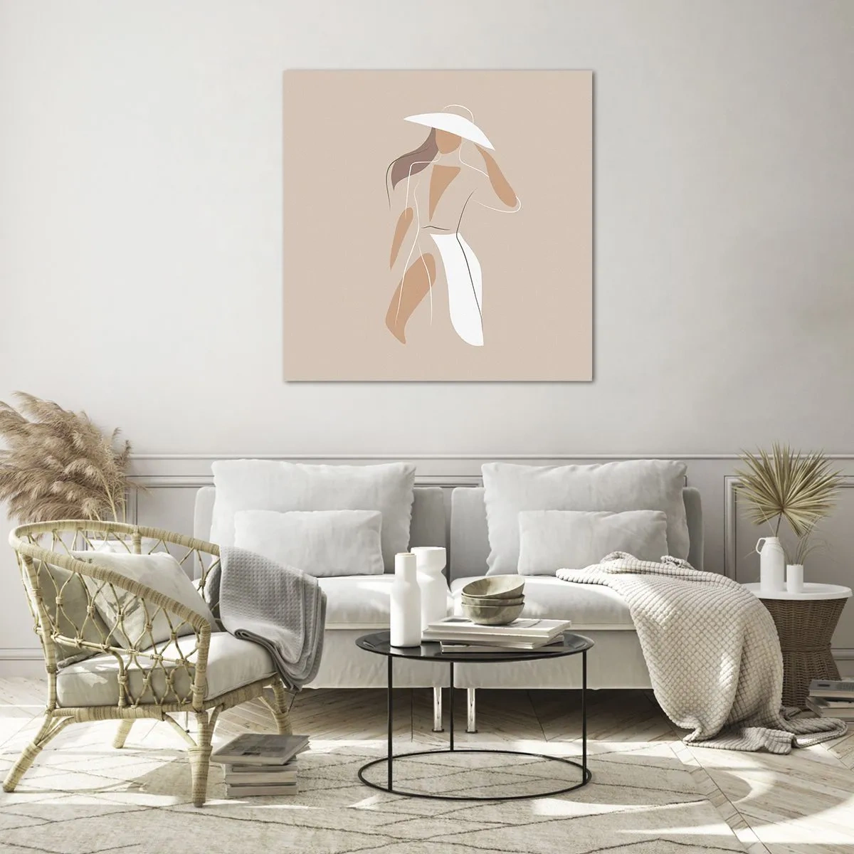 Cuadro sobre vidrio - Impresiones sobre Vidrio - La moda es alegría - 40x40 cm