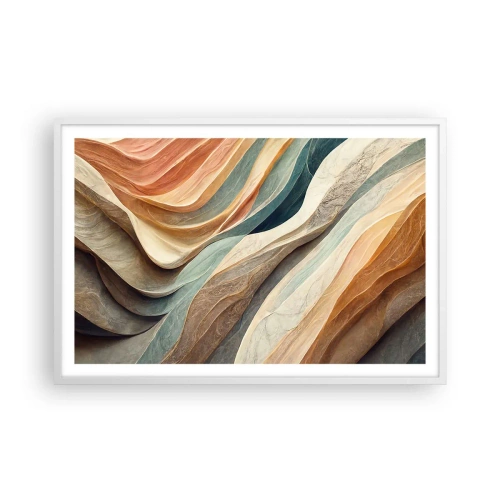 Póster en marco blanco - Momentos previos al cambio - 91x61 cm