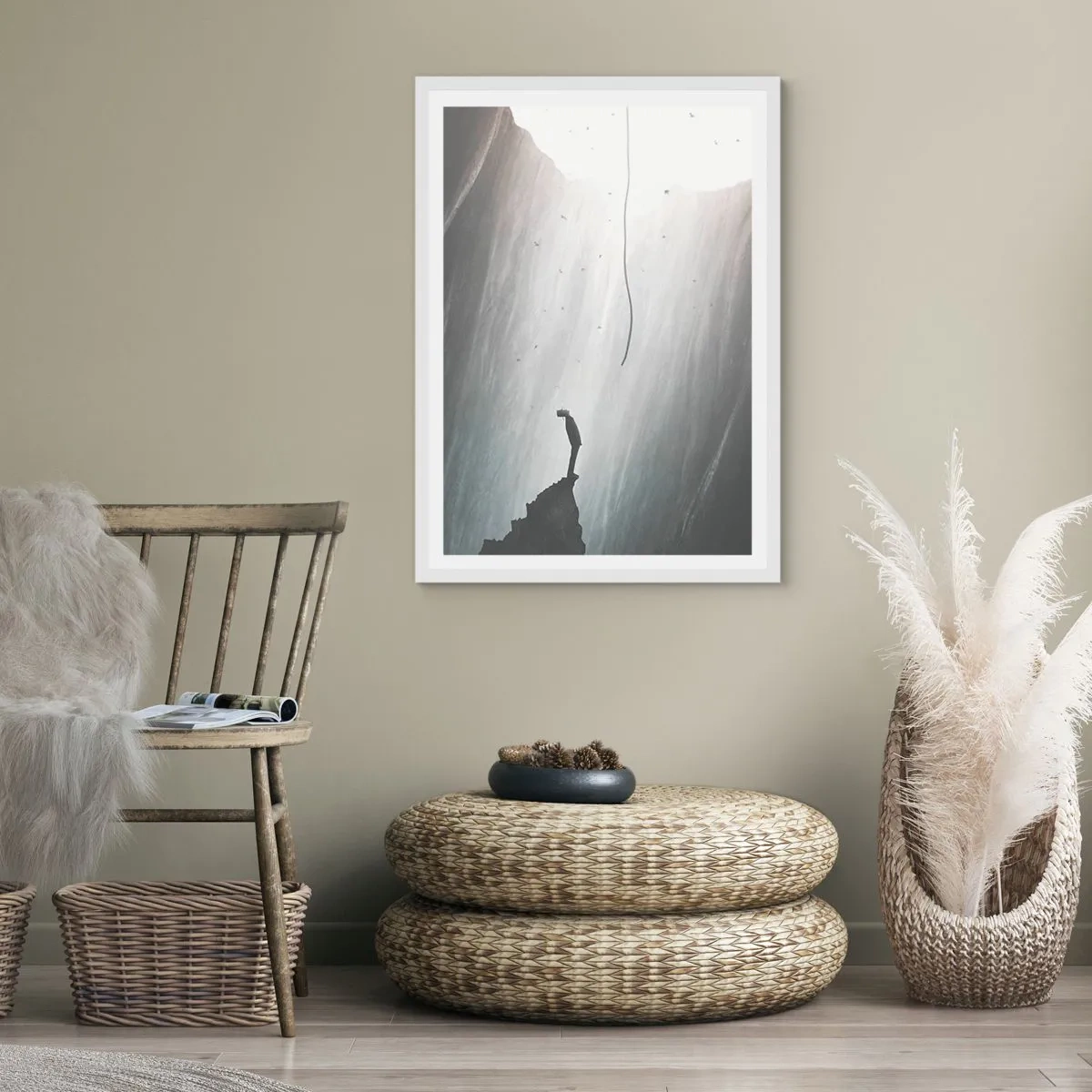 Póster en marco blanco - Siempre hay una salida - 70x100 cm