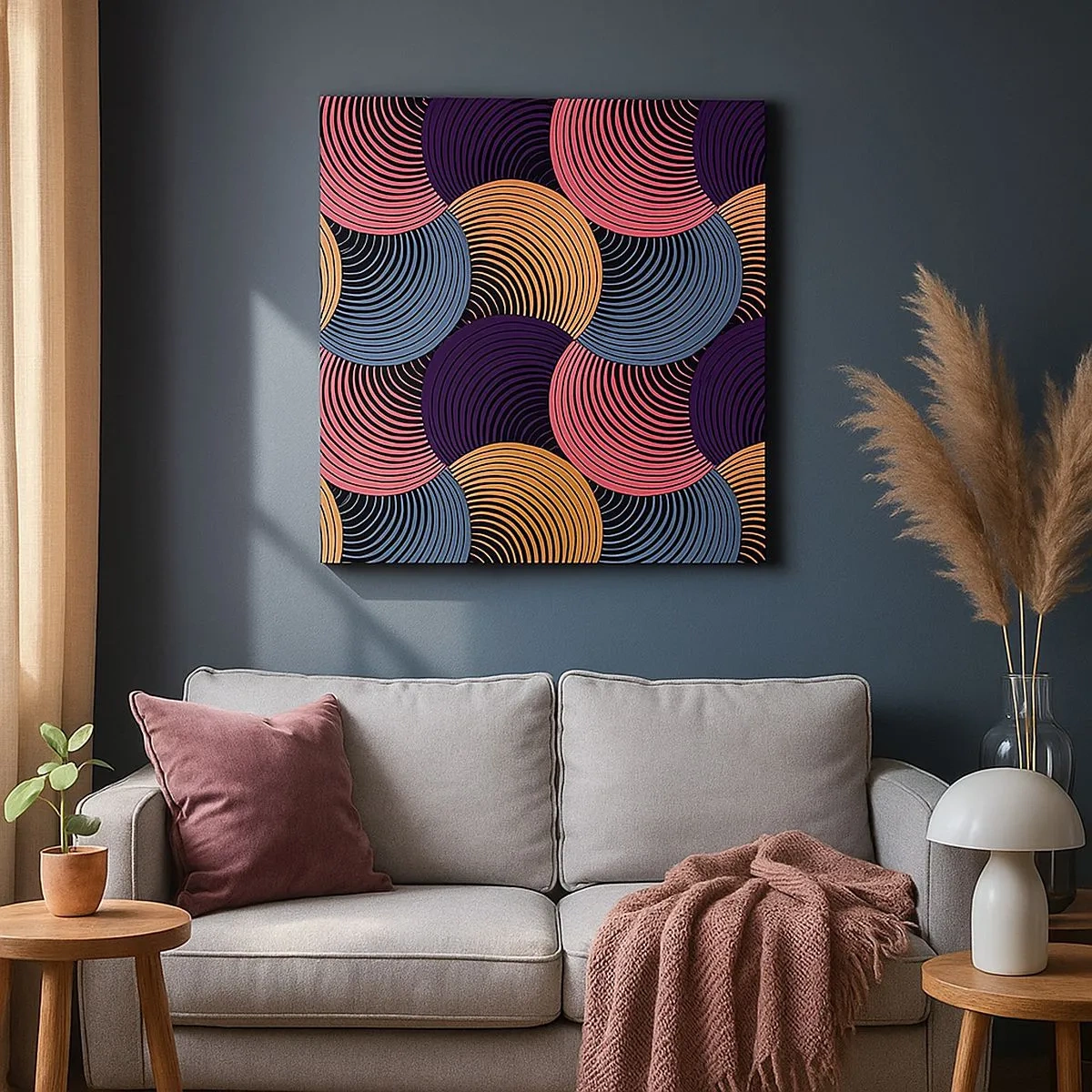 Cuadro sobre lienzo - Impresión de Imagen - En un ritmo circular - 30x30 cm