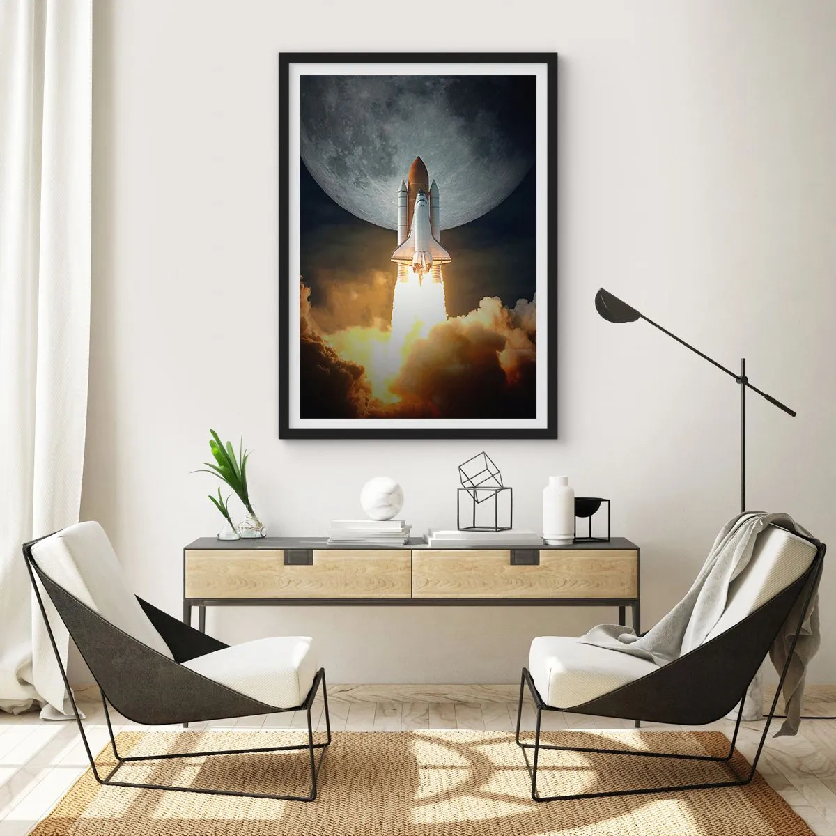 Póster en marco negro - El comienzo de una aventura sobrenatural - 50x70 cm
