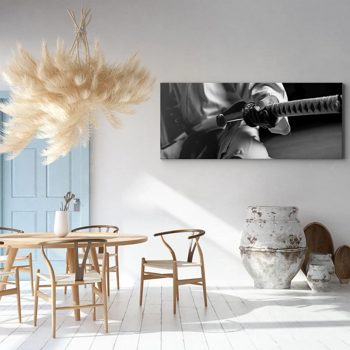 Cuadro sobre lienzo - Impresión de Imagen - Alma de guerrero - 100x40 cm