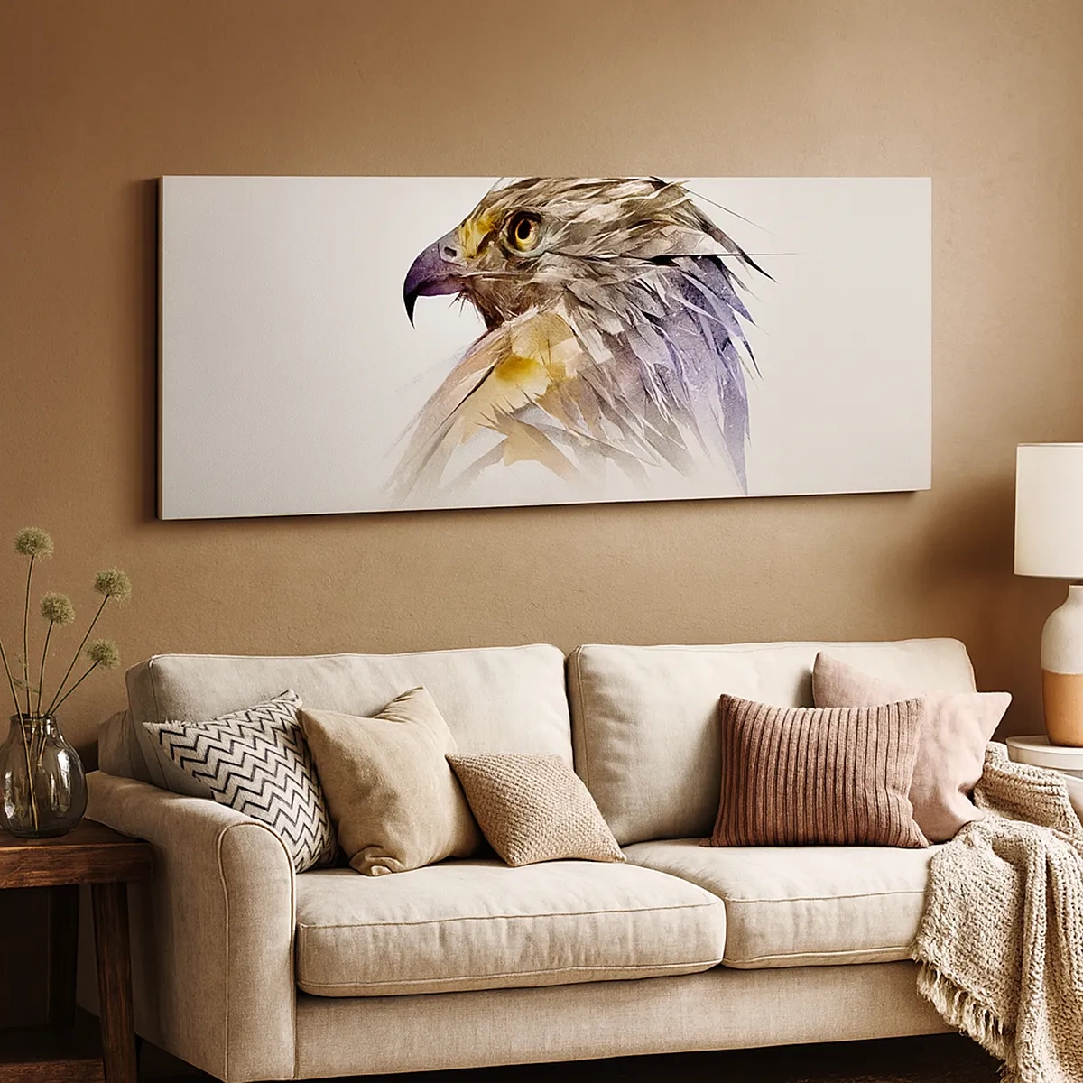 Cuadro sobre lienzo - Impresión de Imagen - Retrato de un guerrero - 30x30 cm