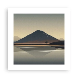 Póster - Reflejo de espejo - 40x40 cm