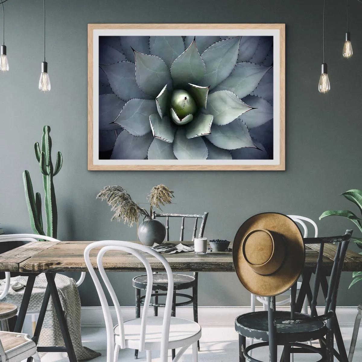 Póster en marco roble claro - Perfección natural - 100x70 cm