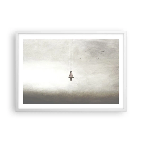 Póster en marco blanco - El niño que llevamos dentro - 70x50 cm