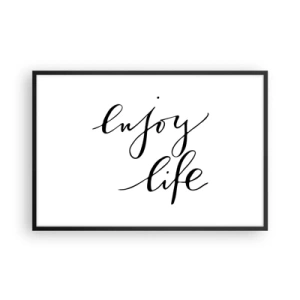 Póster en marco negro - Nada que añadir... - 91x61 cm