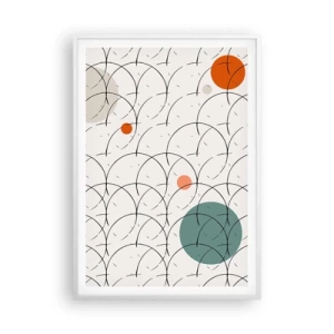 Póster en marco blanco - Con espíritu pop-art - 70x100 cm