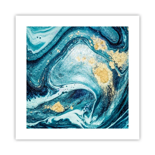 Póster - Vórtice azul - 40x40 cm