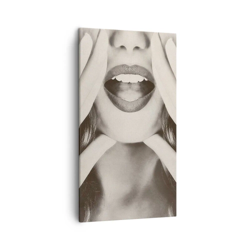 Cuadro sobre lienzo - Impresión de Imagen - ¡Ya estoy en camino! - 45x80 cm