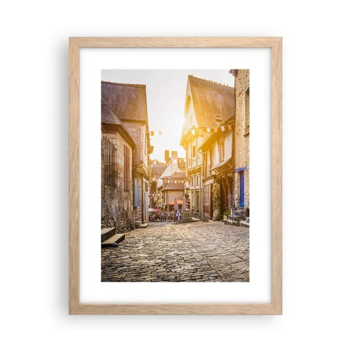 Póster en marco roble claro - El fantasma blanco de la ciudad - 30x40 cm