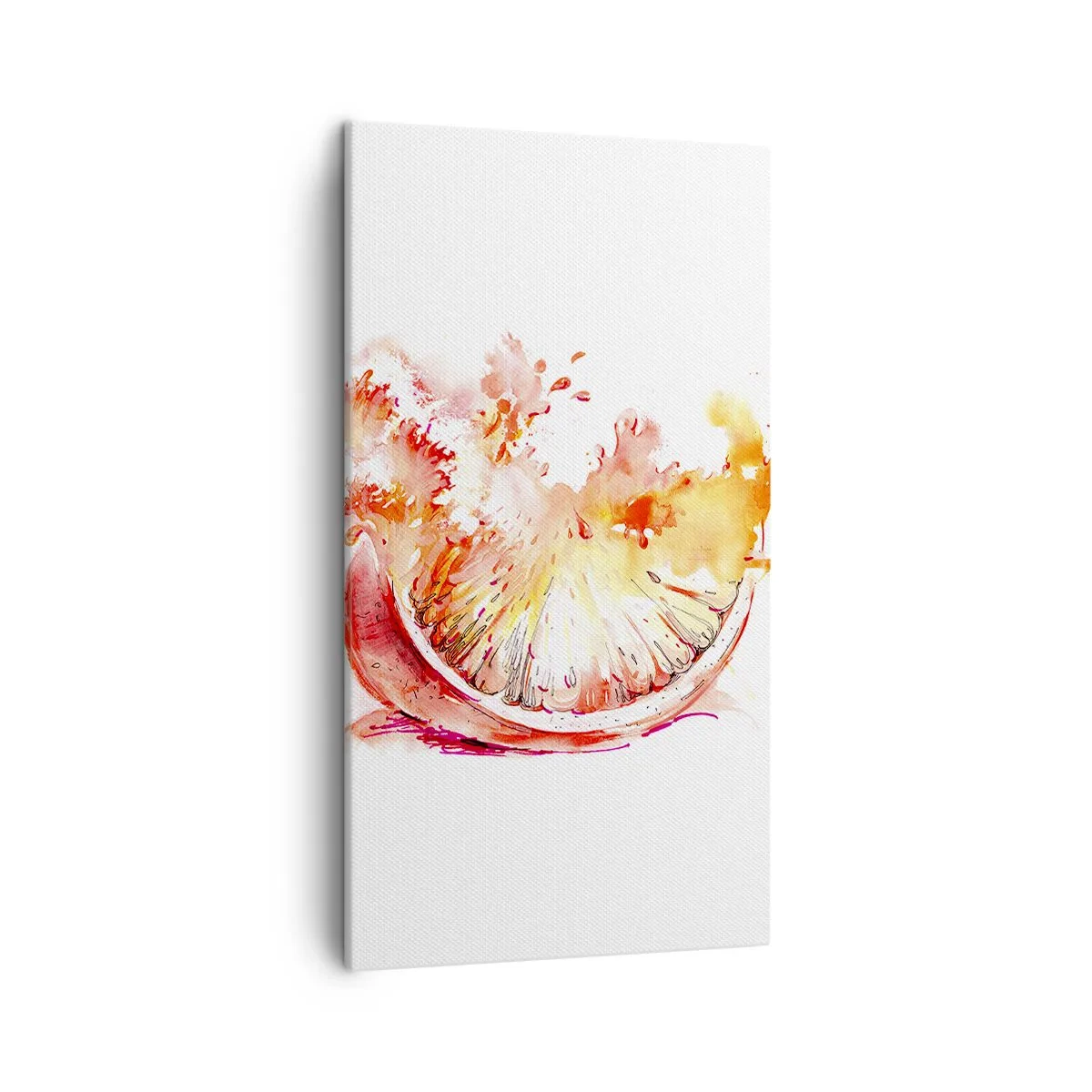 Cuadro sobre lienzo - Impresión de Imagen - Jugoso refresco - 45x80 cm