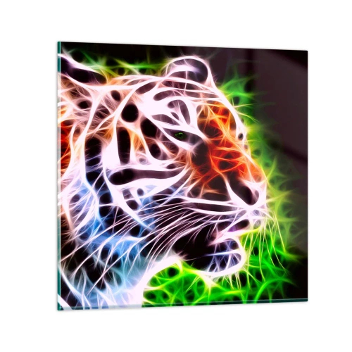 Cuadro sobre vidrio - Impresiones sobre Vidrio - Un aura amenazante - 30x30 cm