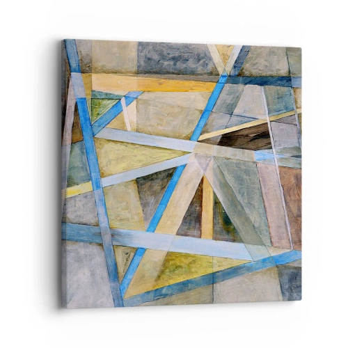 Cuadro sobre lienzo - Impresión de Imagen - ¿Recto o inclinado? - 30x30 cm