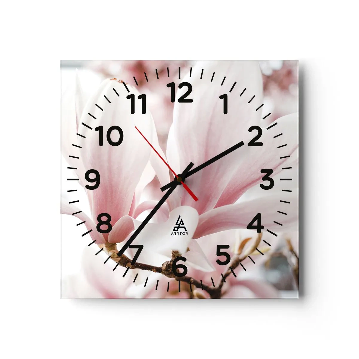 Reloj de pared - Reloj de vidrio - Inmensidad de la ternura - 30x30 cm