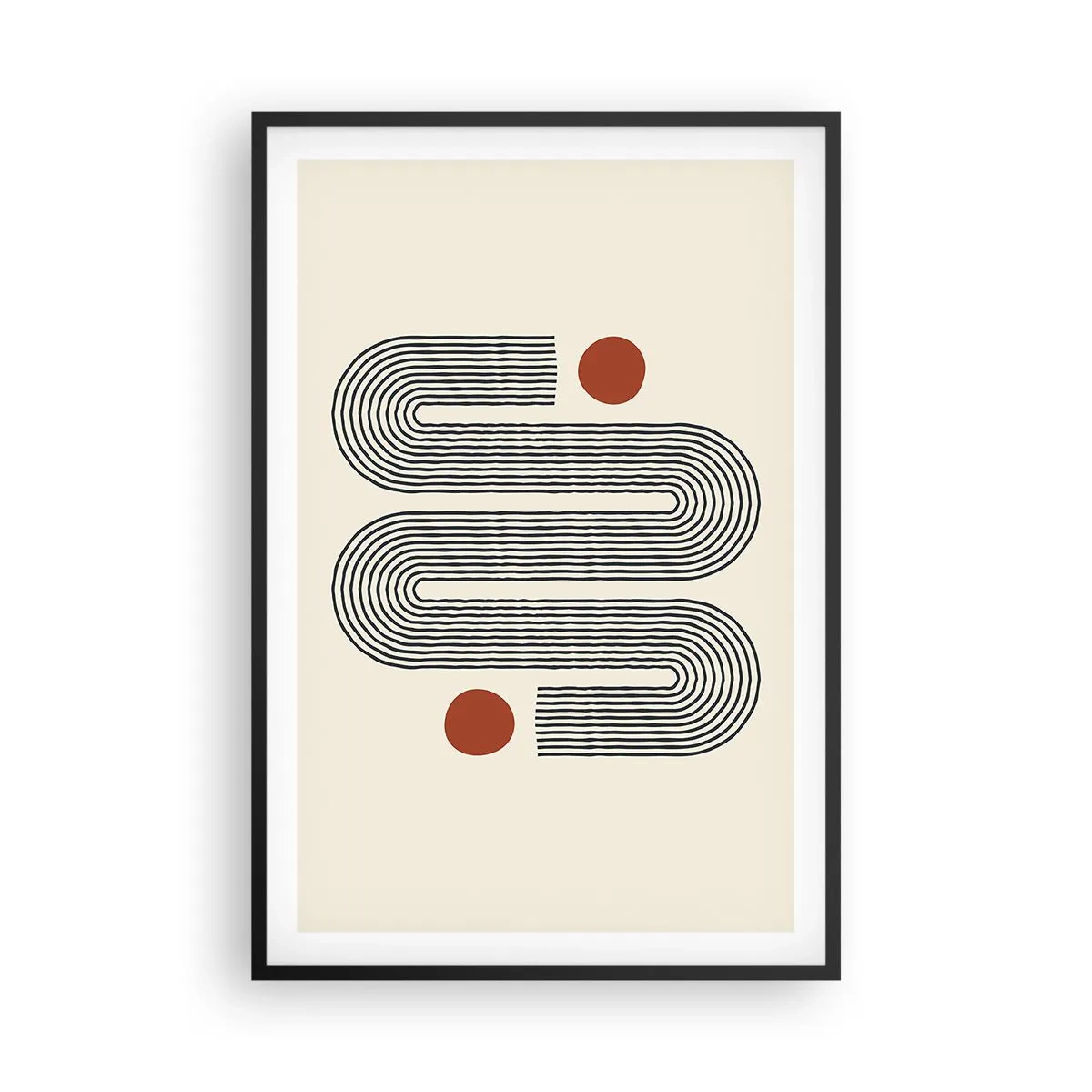 Póster en marco negro - De principio a fin - 61x91 cm