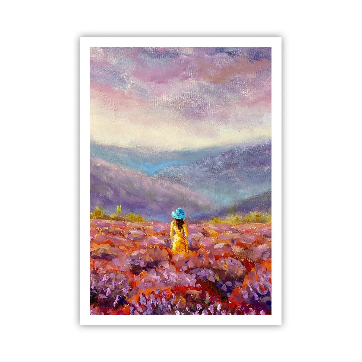 Póster - En un mundo de lavanda - 70x100 cm