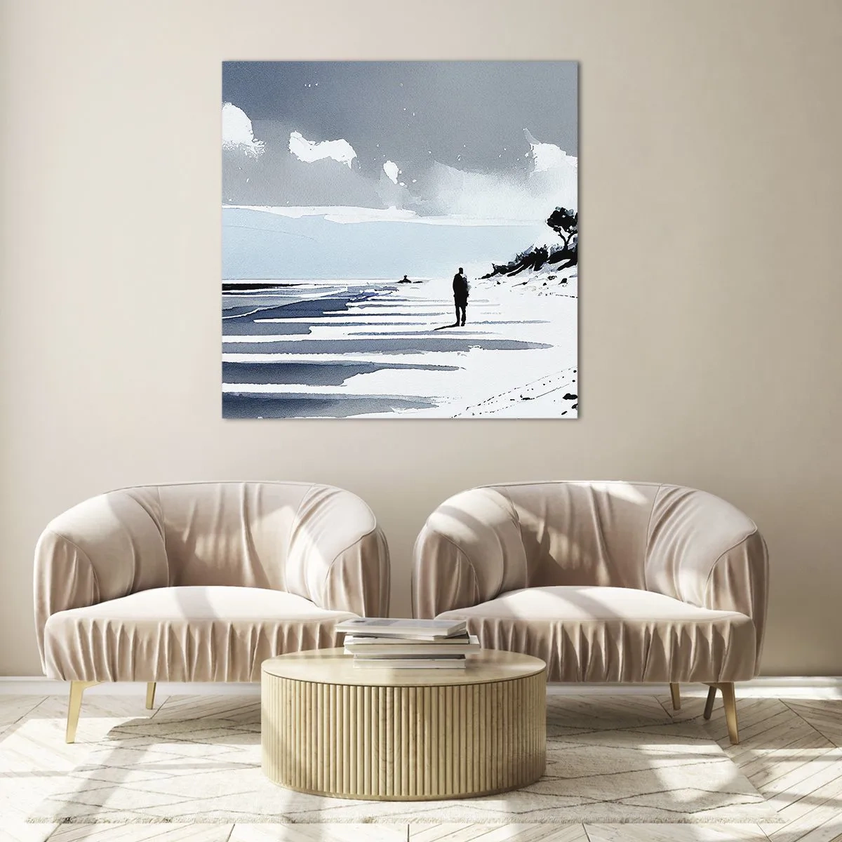 Cuadro sobre vidrio - Impresiones sobre Vidrio - Solo conmigo mismo - 70x70 cm