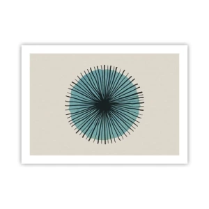 Póster - Radiante en azul - 70x50 cm