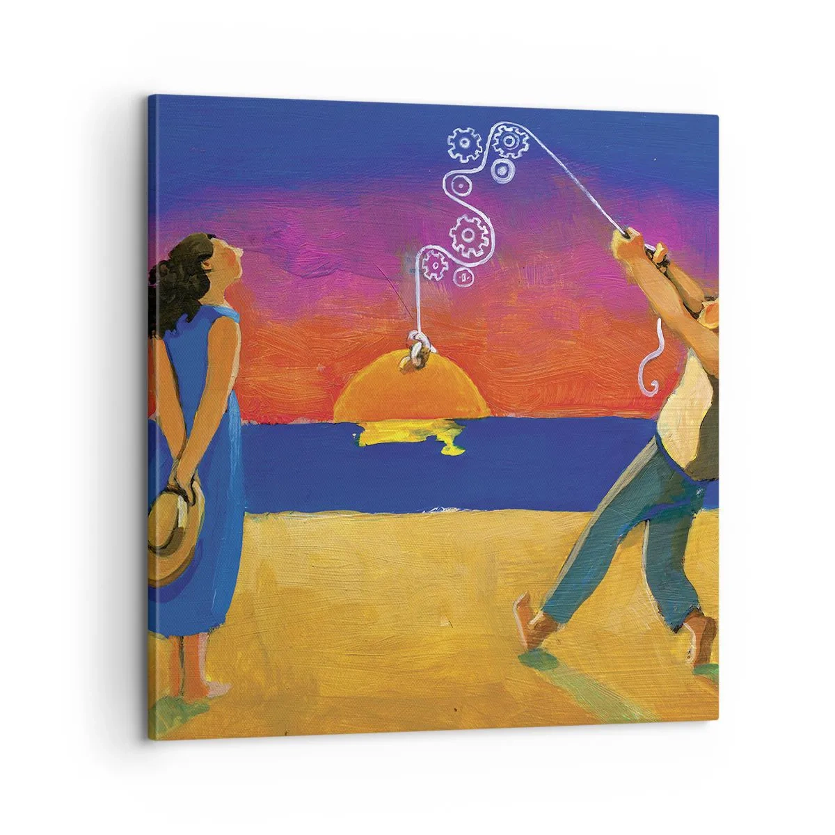 Cuadro sobre lienzo - Impresión de Imagen - Mucho más que una estrella del cielo - 60x60 cm