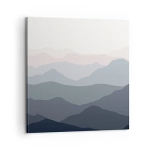 Cuadro sobre lienzo - Impresión de Imagen - Cordilleras a la vista - 60x60 cm