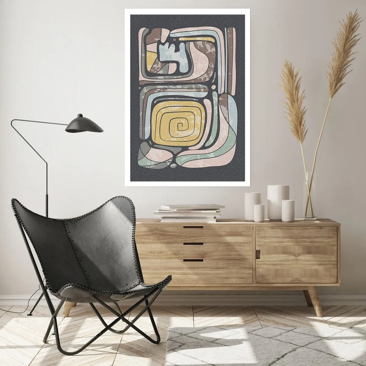 Póster - Abstracción con espíritu precolombino - 61x91 cm