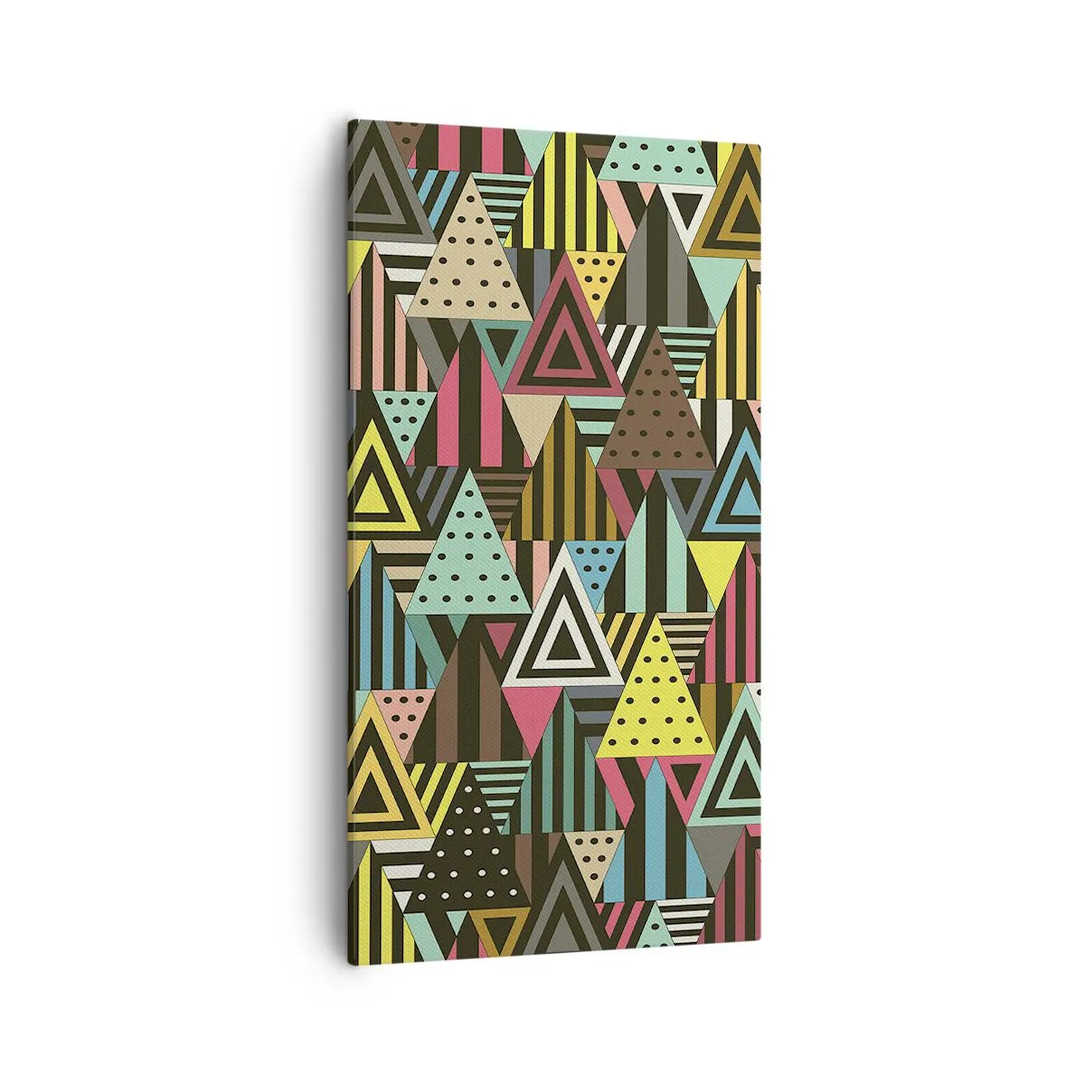 Cuadro sobre lienzo - Impresión de Imagen - A ritmo de triángulo - 55x100 cm