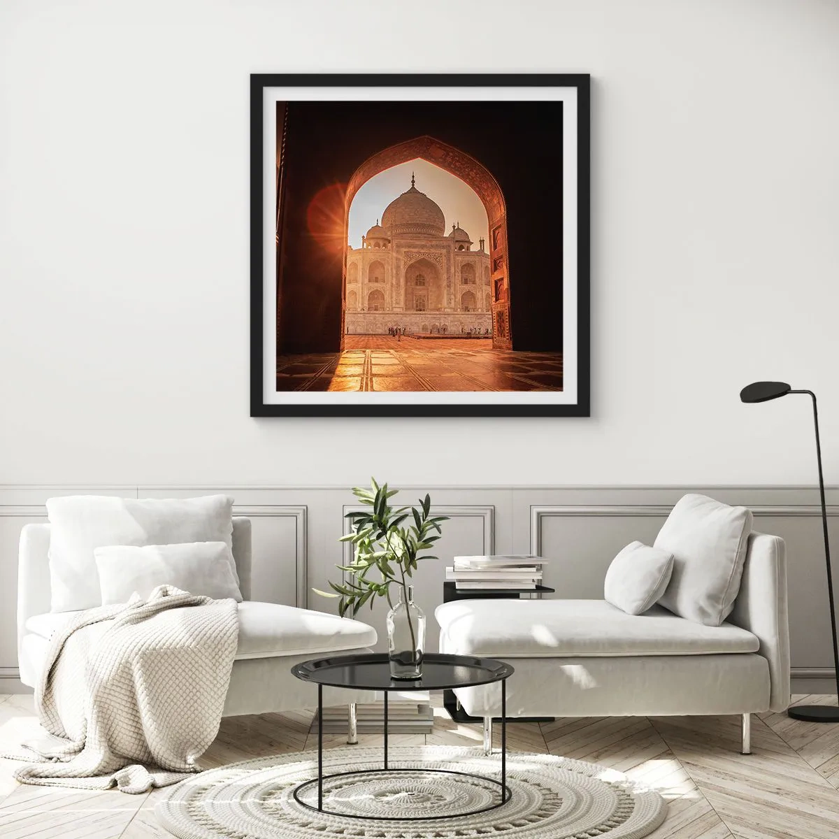 Póster en marco negro - Un monumento al amor sobrenatural - 30x30 cm