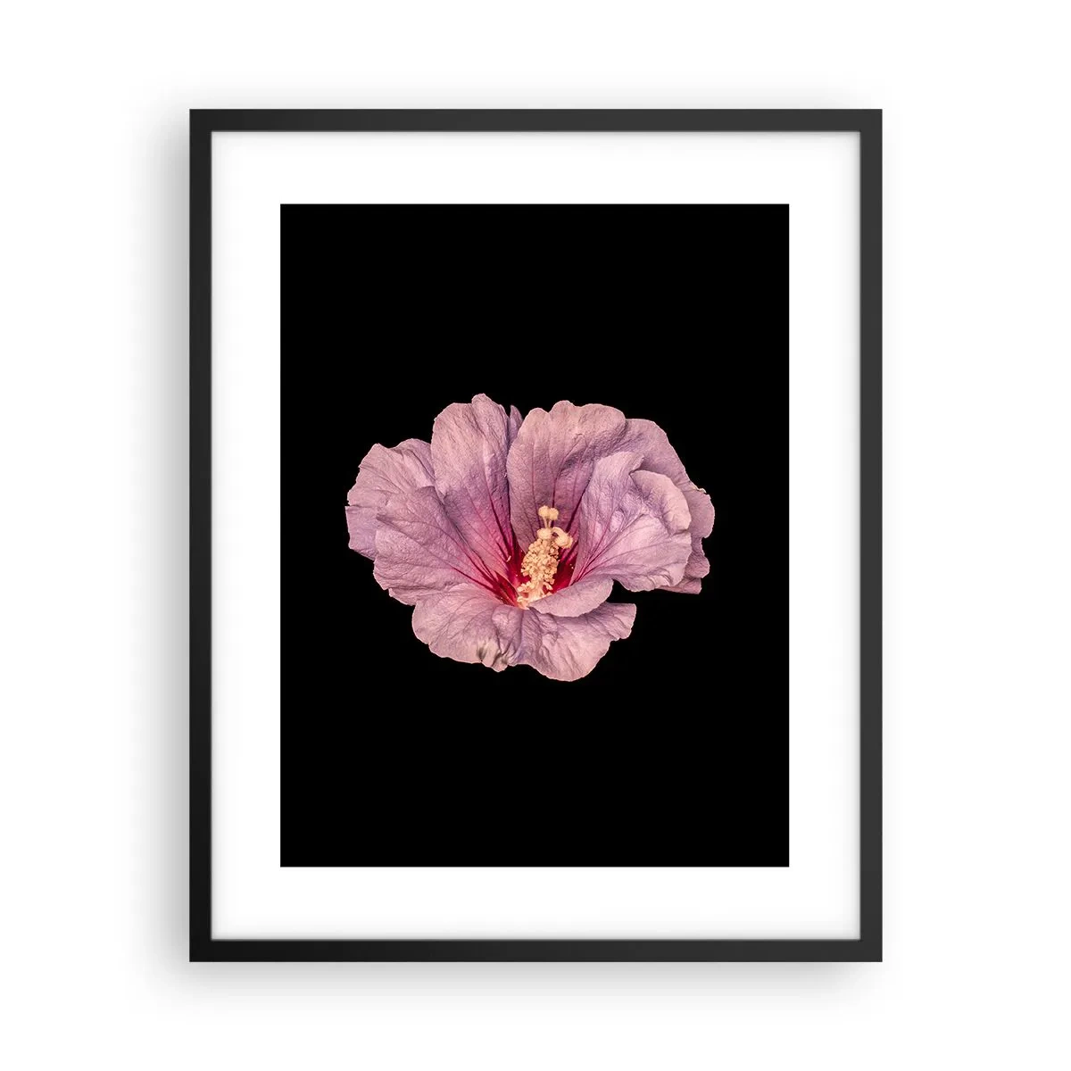 Póster en marco negro - Directo al corazón - 40x50 cm