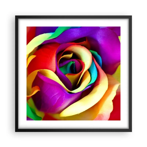 Póster en marco negro - Es imposible - 50x50 cm