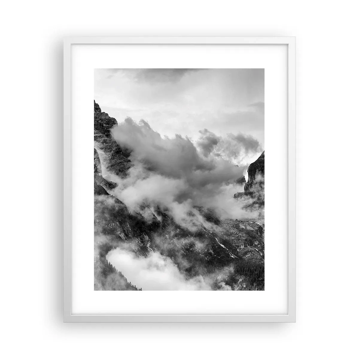 Póster en marco blanco - Hermoso y cruel - 40x50 cm