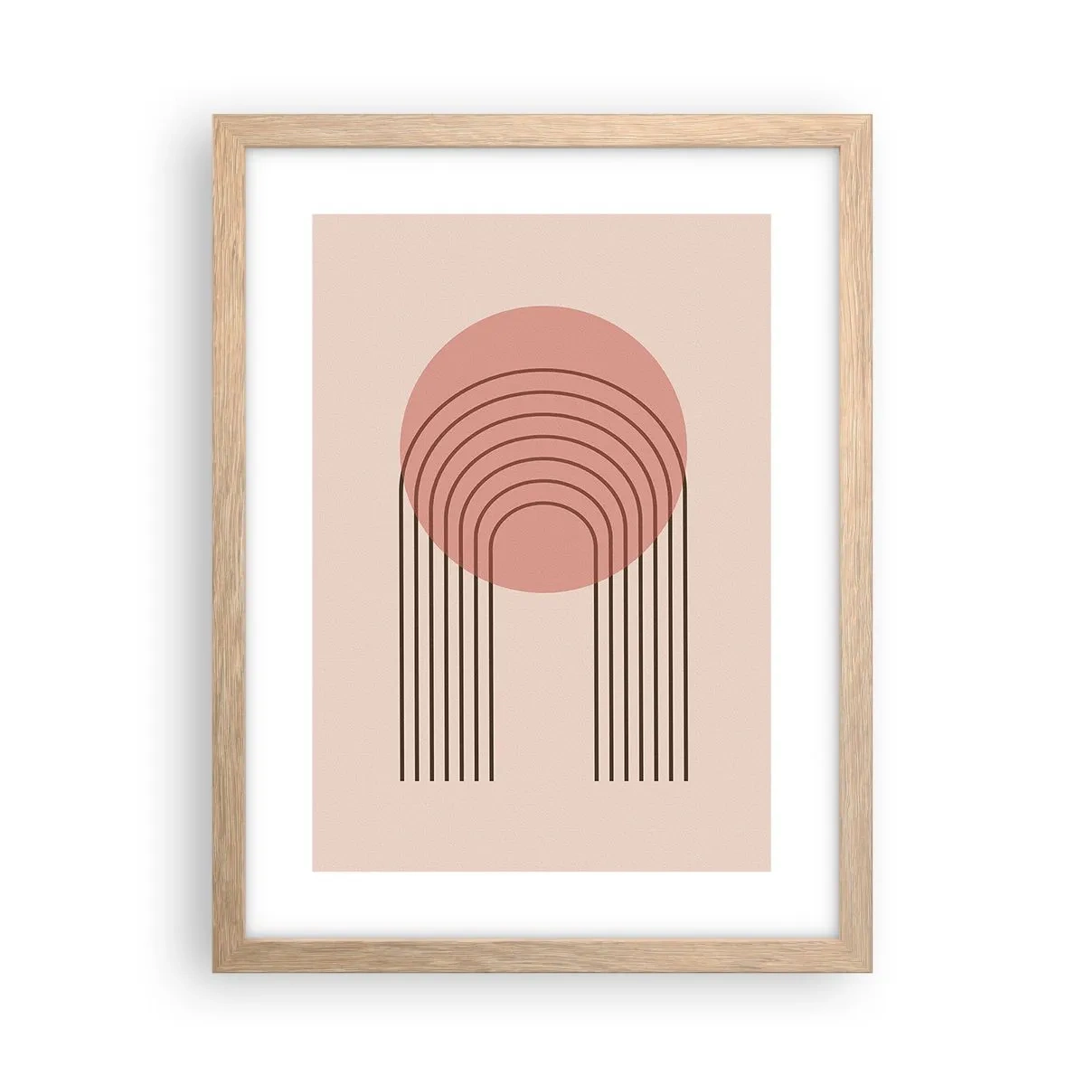 Póster en marco roble claro - Atracción irresistible - 30x40 cm