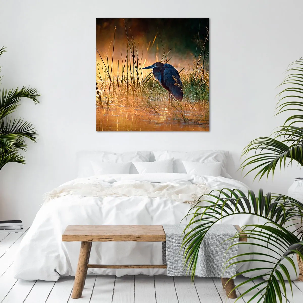 Cuadro sobre lienzo - Impresión de Imagen - Dame un respiro con estas fotos - 40x40 cm