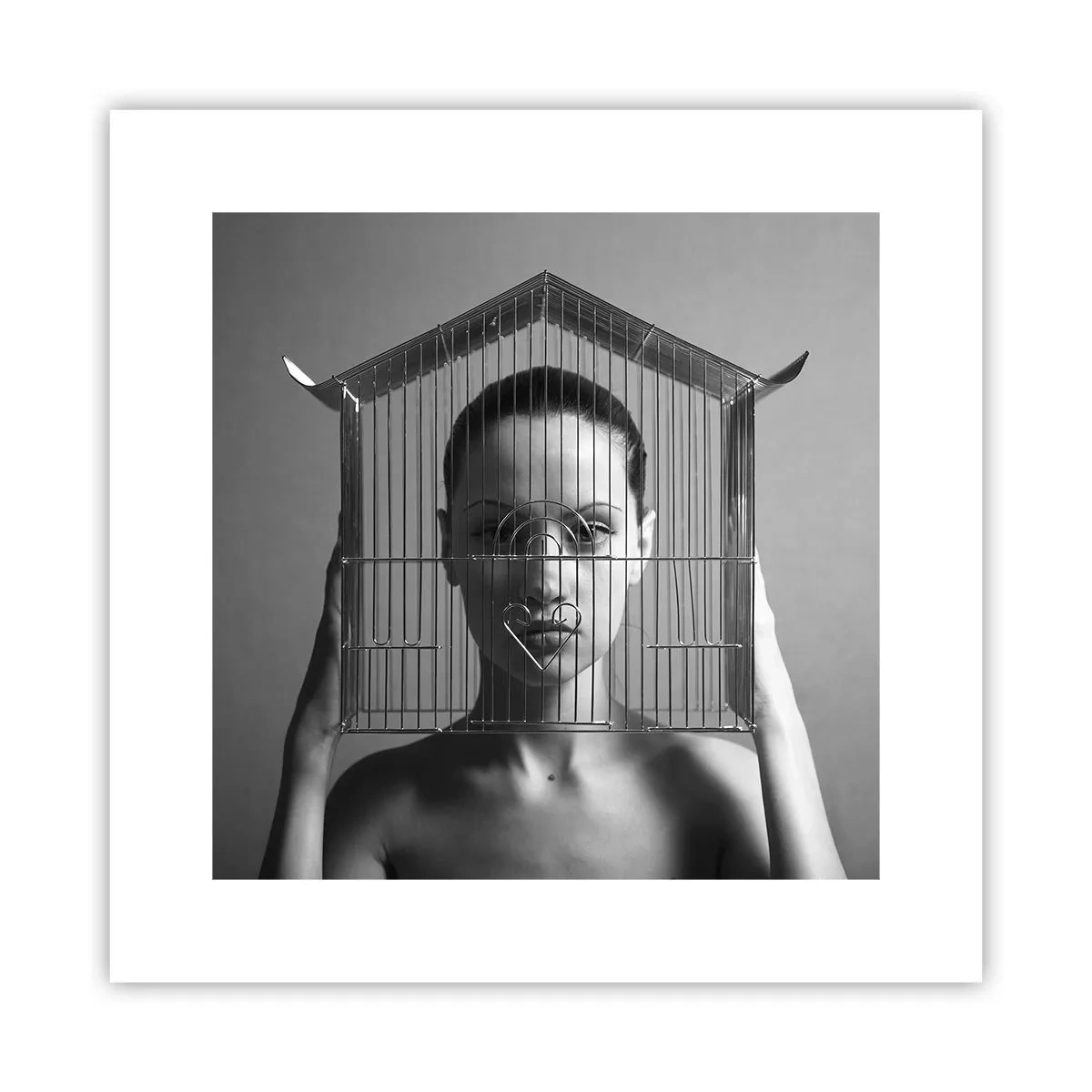 Póster - Un retrato algo surrealista - 30x30 cm