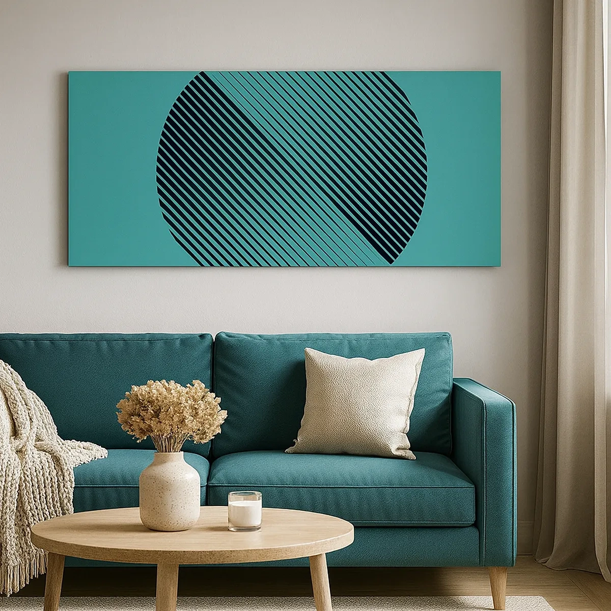 Cuadro sobre lienzo - Impresión de Imagen - El círculo: una variación geométrica - 30x30 cm