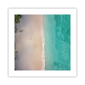 Póster - Playa del paraíso - 40x40 cm