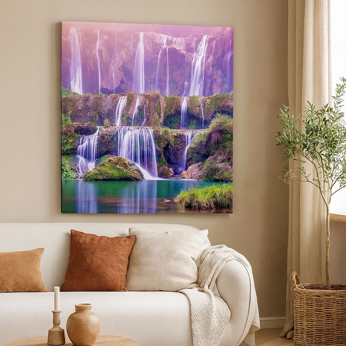 Cuadro sobre lienzo - Impresión de Imagen - Escalera al cielo - 30x30 cm