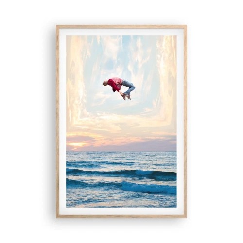 Póster en marco roble claro - A otra dimensión - 61x91 cm